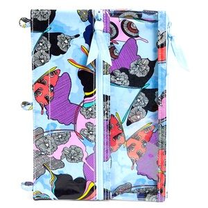 NWT Pouch Butterfly By Vera Bradley Cotton Reimagined Travel Cosmetic Bag Pencil